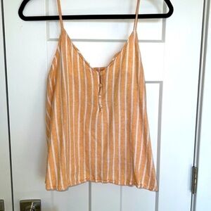 Peach striped Crop Top​